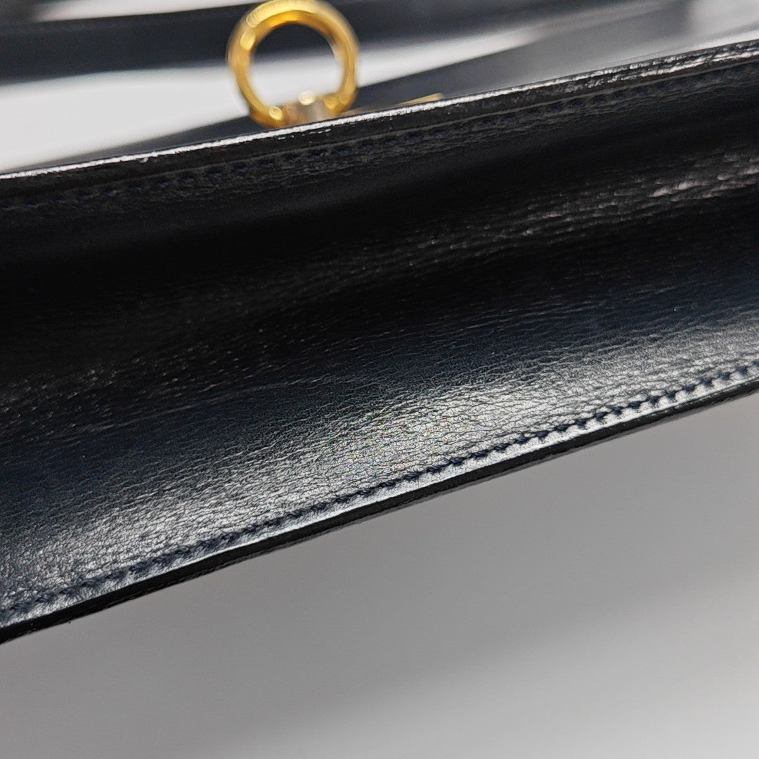 Calfskin Shoulder Bag Blue