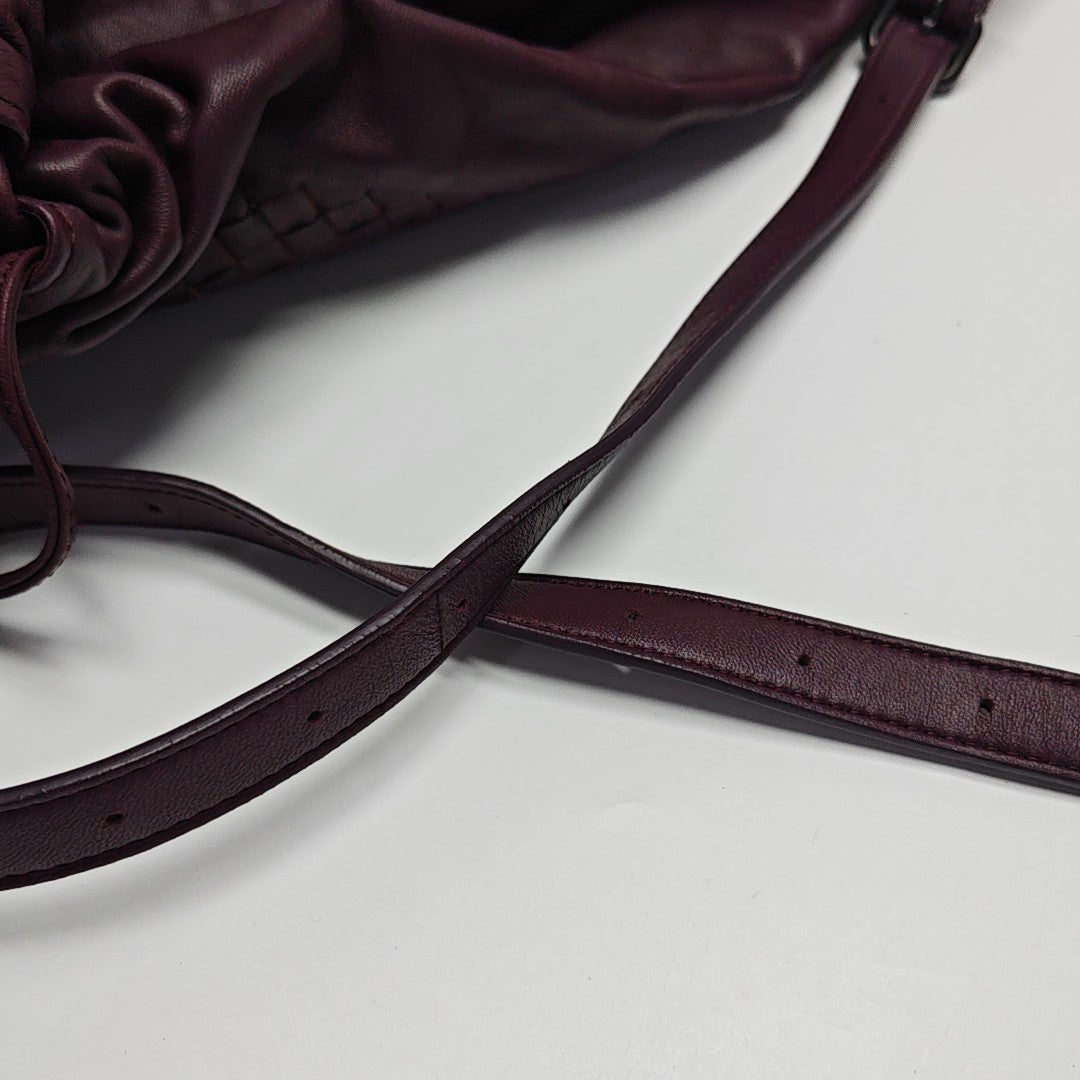 Calfskin Shoulder Bag Purple