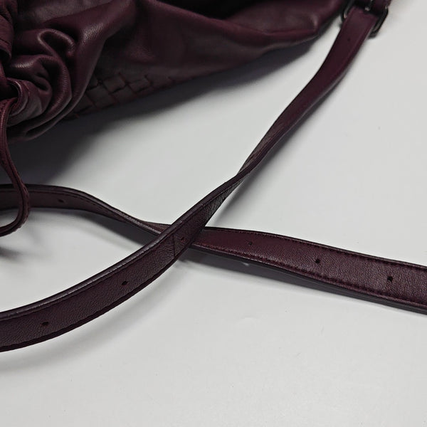 Calfskin Shoulder Bag Purple