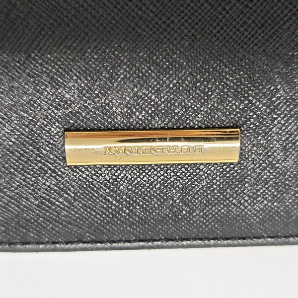 Calfskin Top Handle Bag Black
