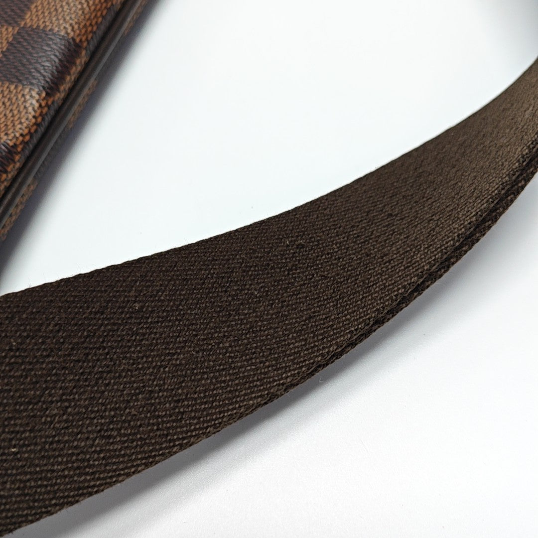 BROOKLYN Damier Ebene Coated Canvas Brown