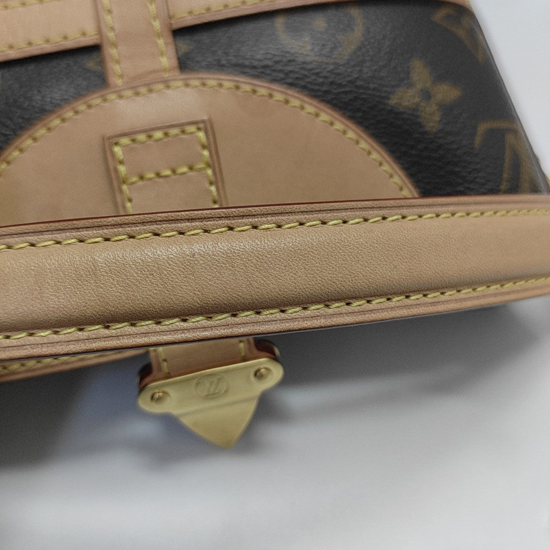 DUFFLE Monogram Coated Canvas Brown