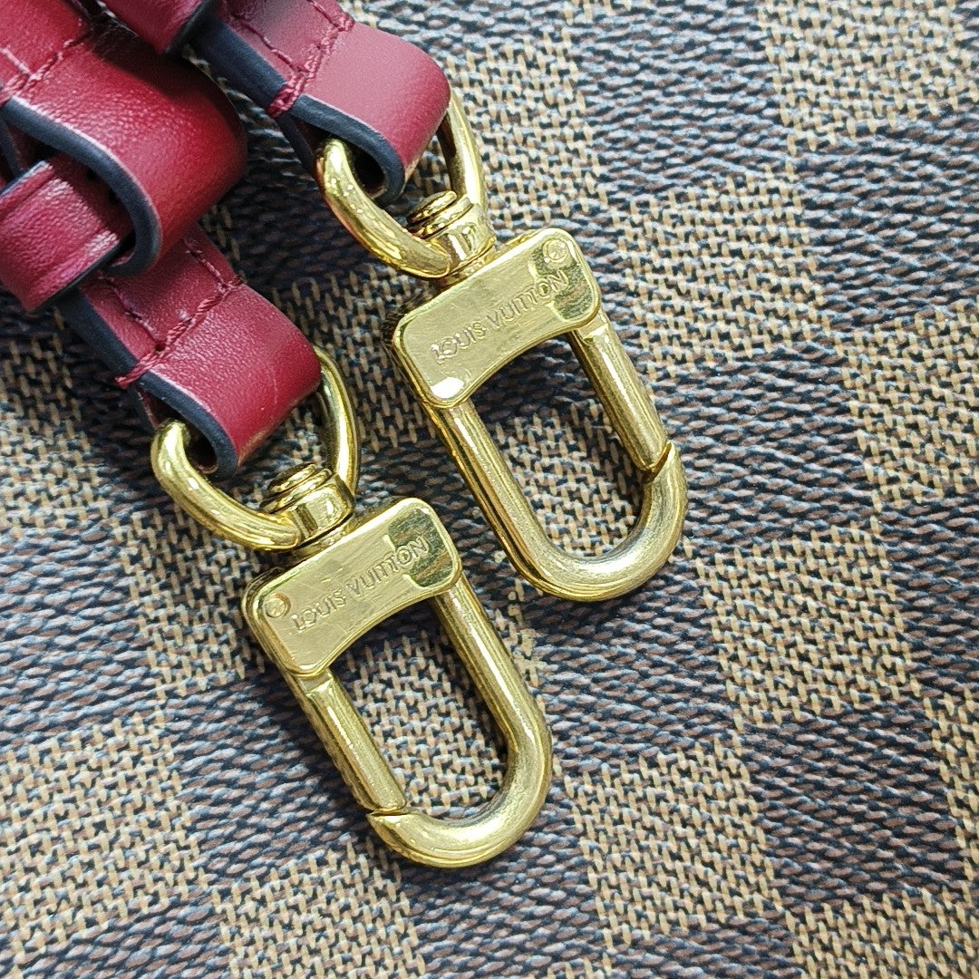 NÉONOÉ MM Damier Ebene Coated Canvas Brown