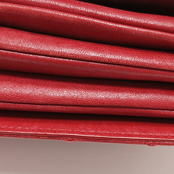 ANGIE Quilted Lambskin Red
