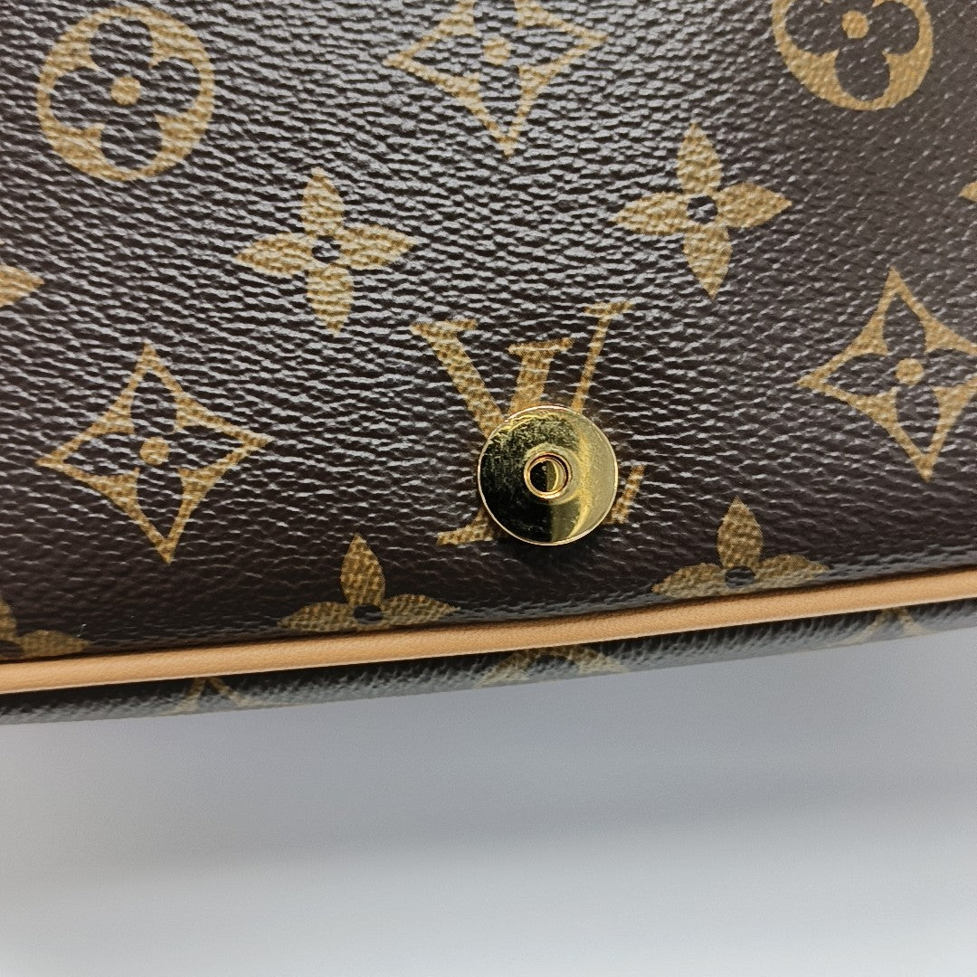 DIANE Monogram Coated Canvas Brown