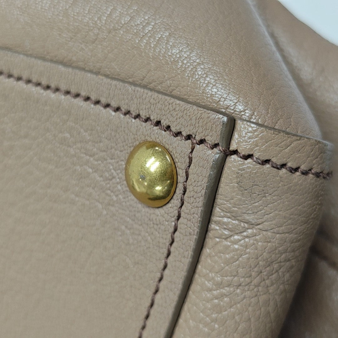Calfskin Tote Bag Brown