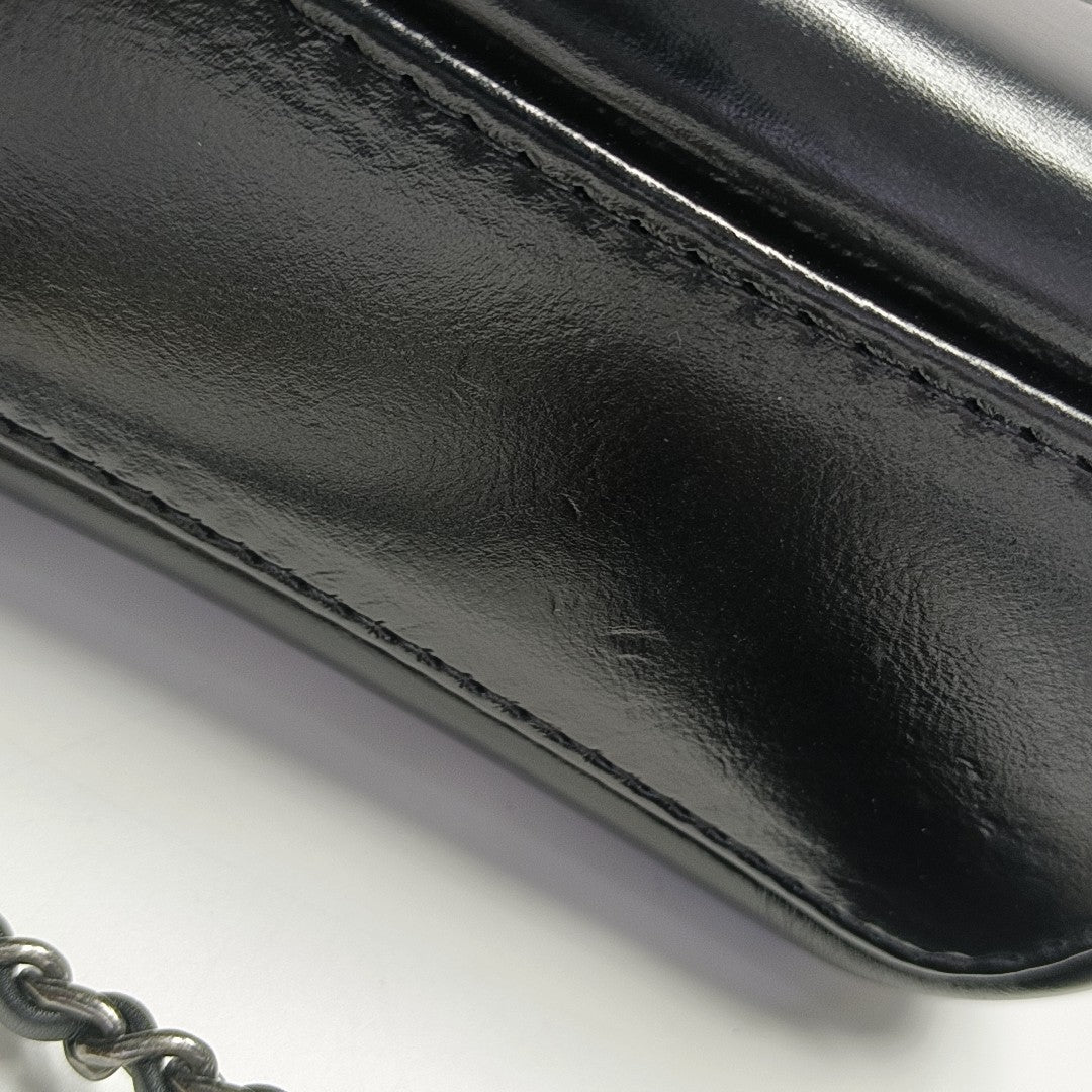 GABRIELLE Small Quilted Calfskin Black