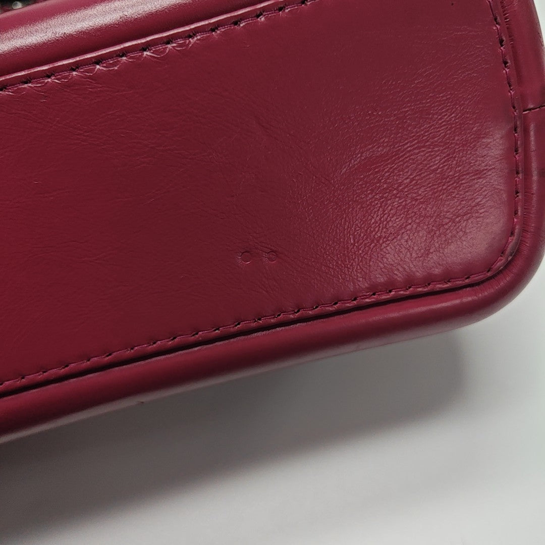 GABRIELLE Medium Quilted Calfskin Red