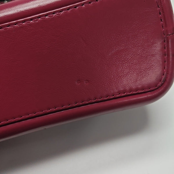 GABRIELLE Medium Quilted Calfskin Red