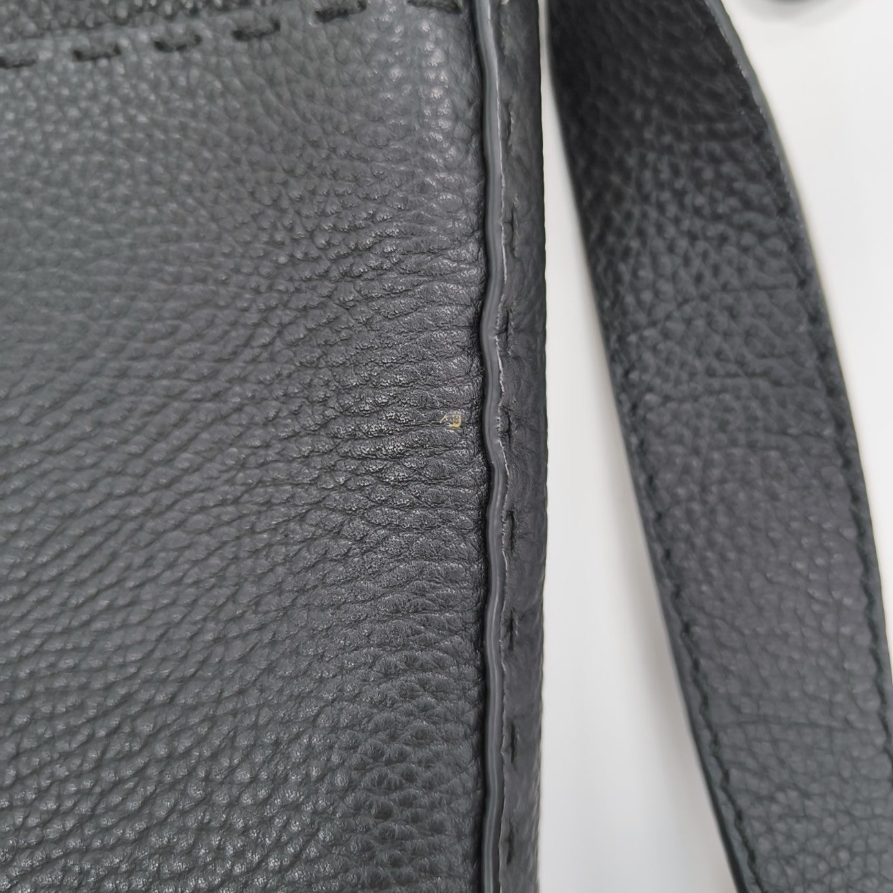 Calfskin Shoulder Bag Black