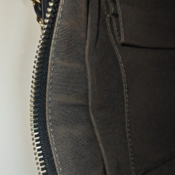 GABRIELLE Small Quilted Calfskin Gray