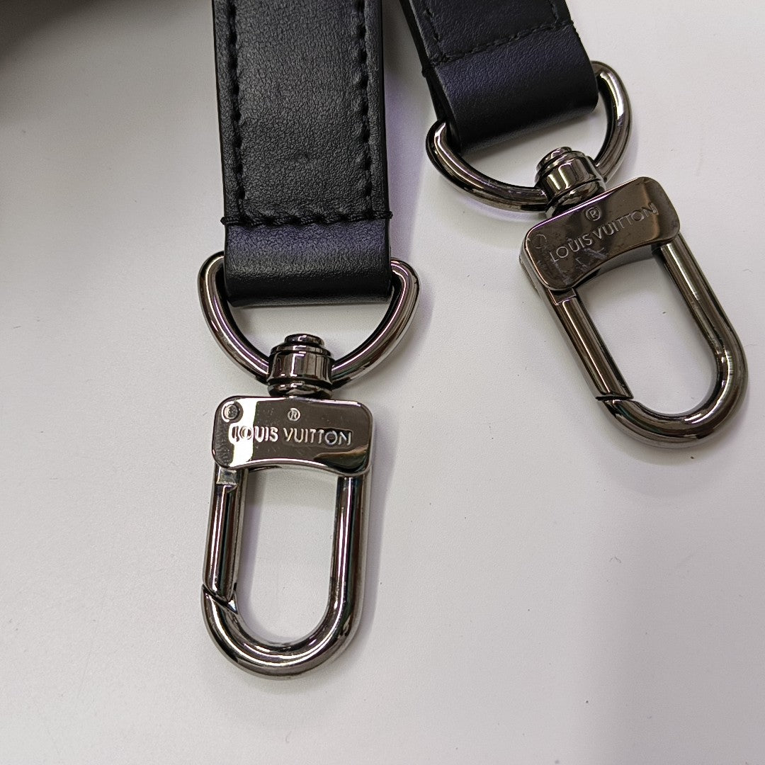 KEEPALL 50 Monogram Coated Canvas Gray