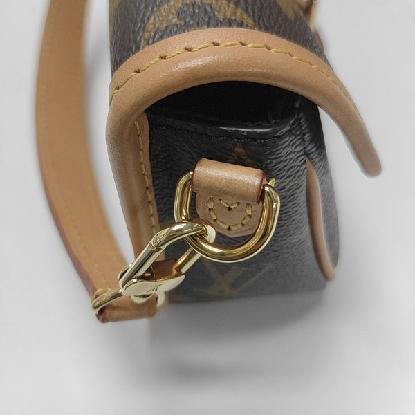 DIANE Nano Monogram Coated Canvas Brown