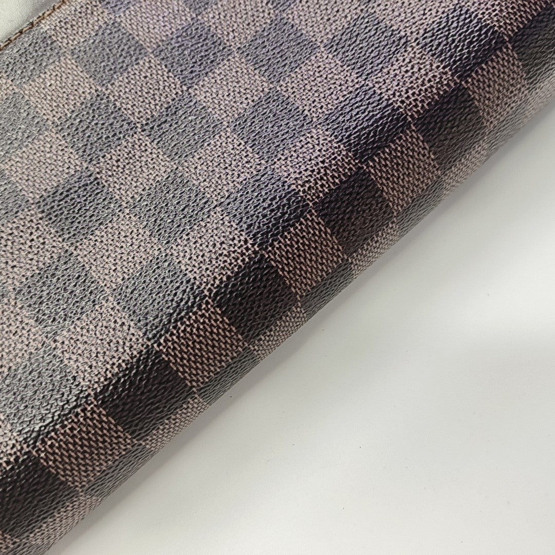 SAINT LOUIS Damier Ebene Coated Canvas Brown