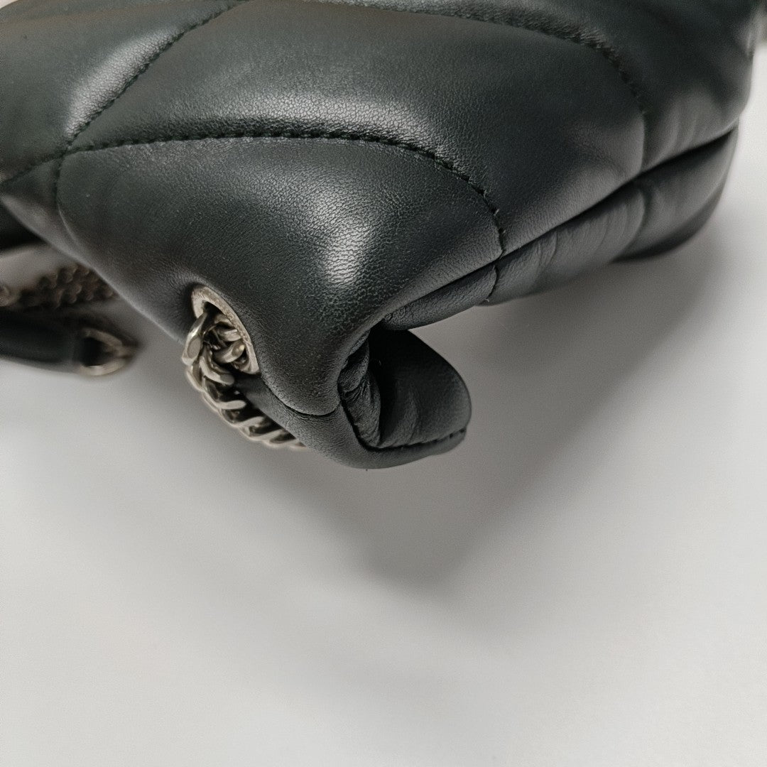 PUFFER Quilted Lambskin Green