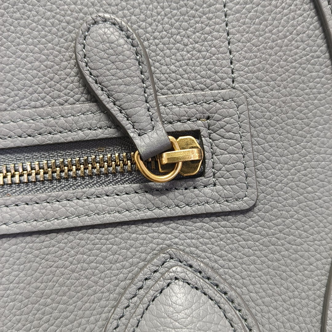 LUGGAGE Micro Calfskin Gray