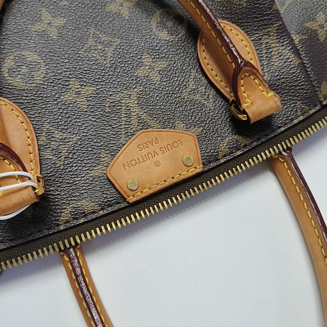 TURENNE Monogram Coated Canvas Brown