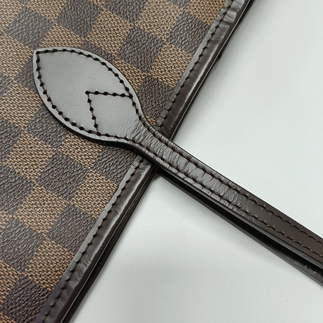 NEVERFULL MM Damier Ebene Coated Canvas Brown