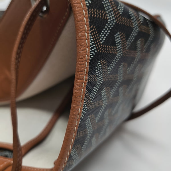 Rouette PM Coated Canvas Brown