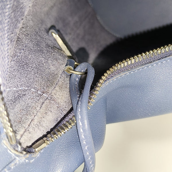 Calfskin Shoulder Bag Blue