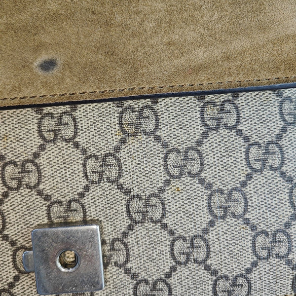 Dionysus Mini Monogram Coated Canvas Beige
