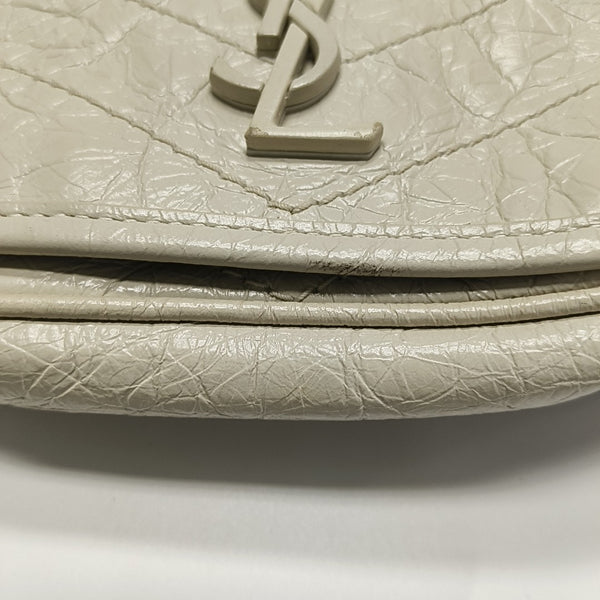 Authenticated pre-owned  NIKI Mini Chevron, Quilted Calfskin White - Shoulder Bag at Looply
