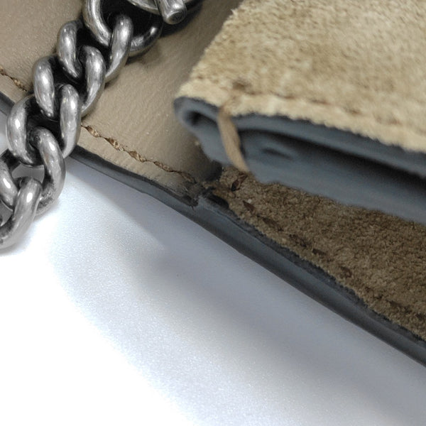 Dionysus Super Mini Monogram Coated Canvas Beige