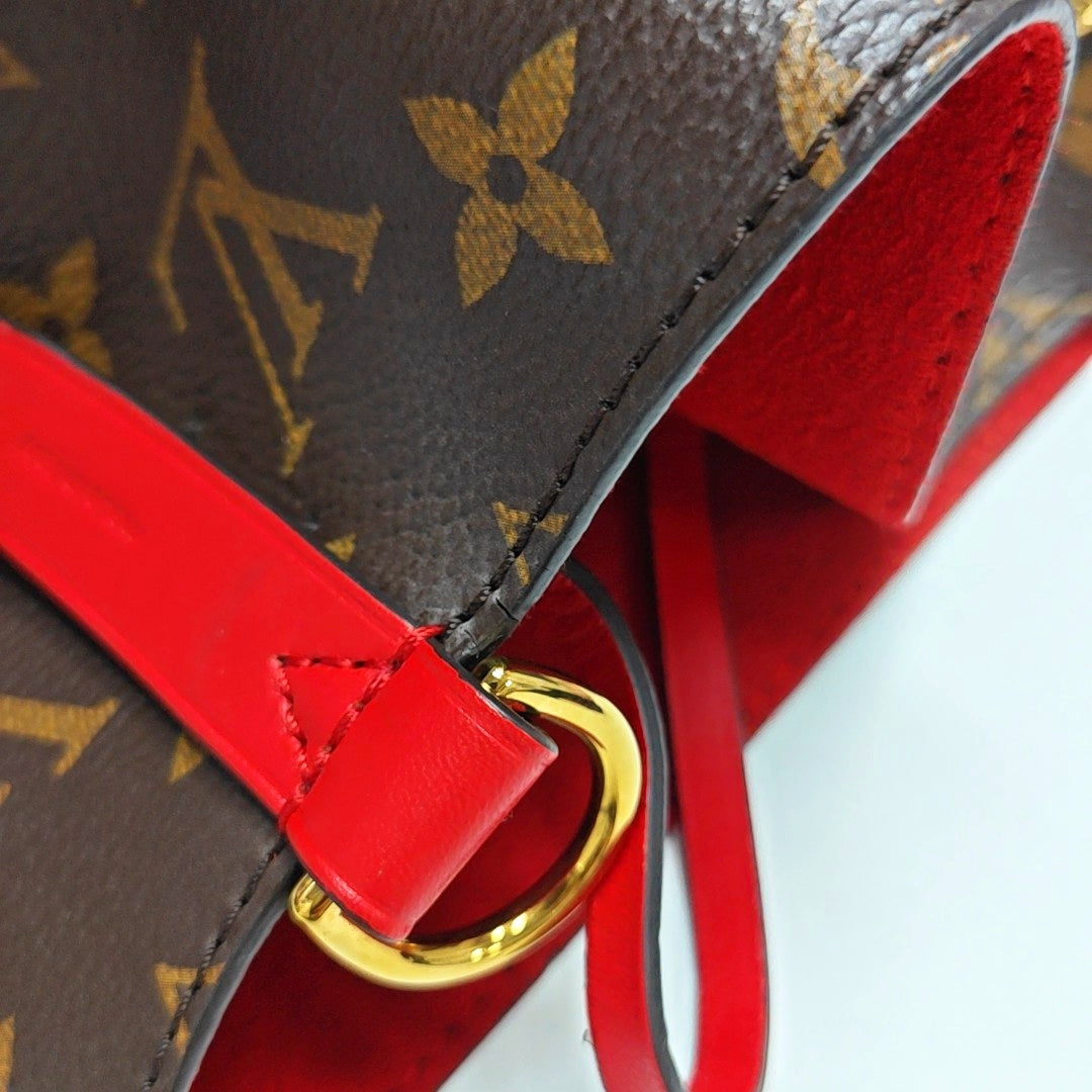 Authenticated pre-owned  NÉONOÉ MM Monogram Coated Canvas Brown - Bucket Bag at Looply