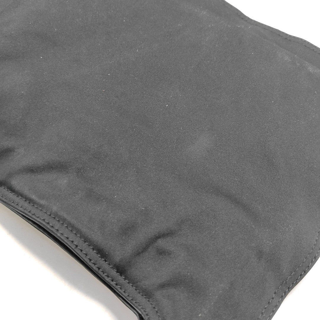 Fabric Shoulder Bag Black