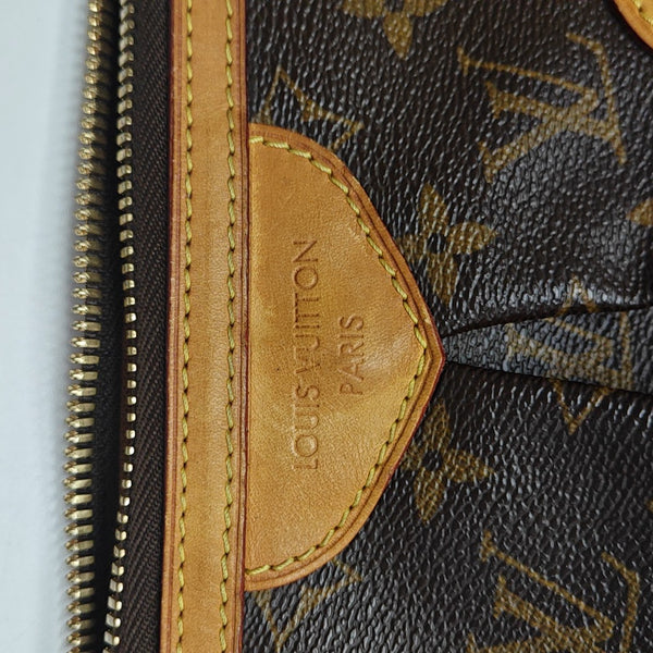 PALERMO GM Monogram Coated Canvas Brown