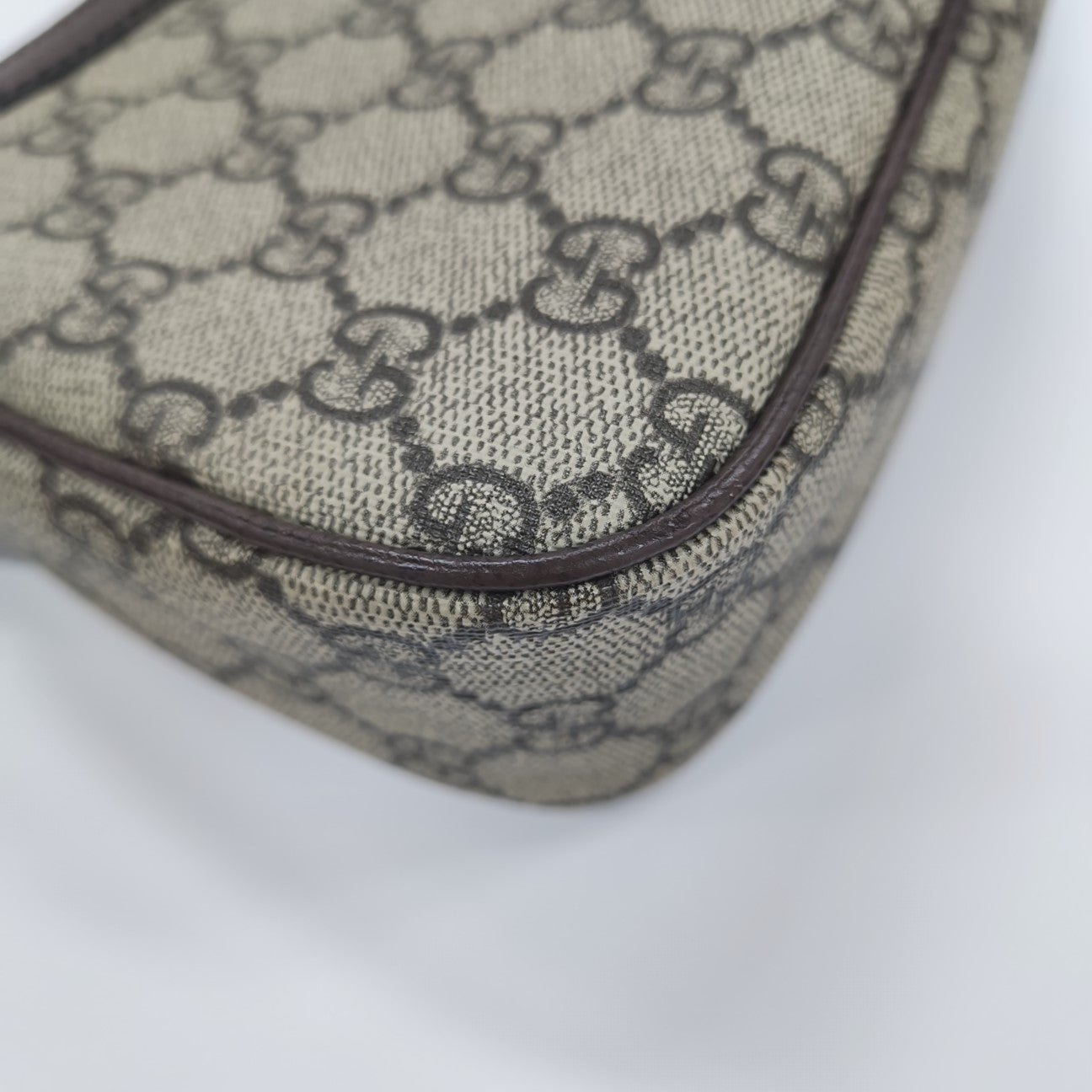 Ophidia Small Monogram Coated Canvas Brown