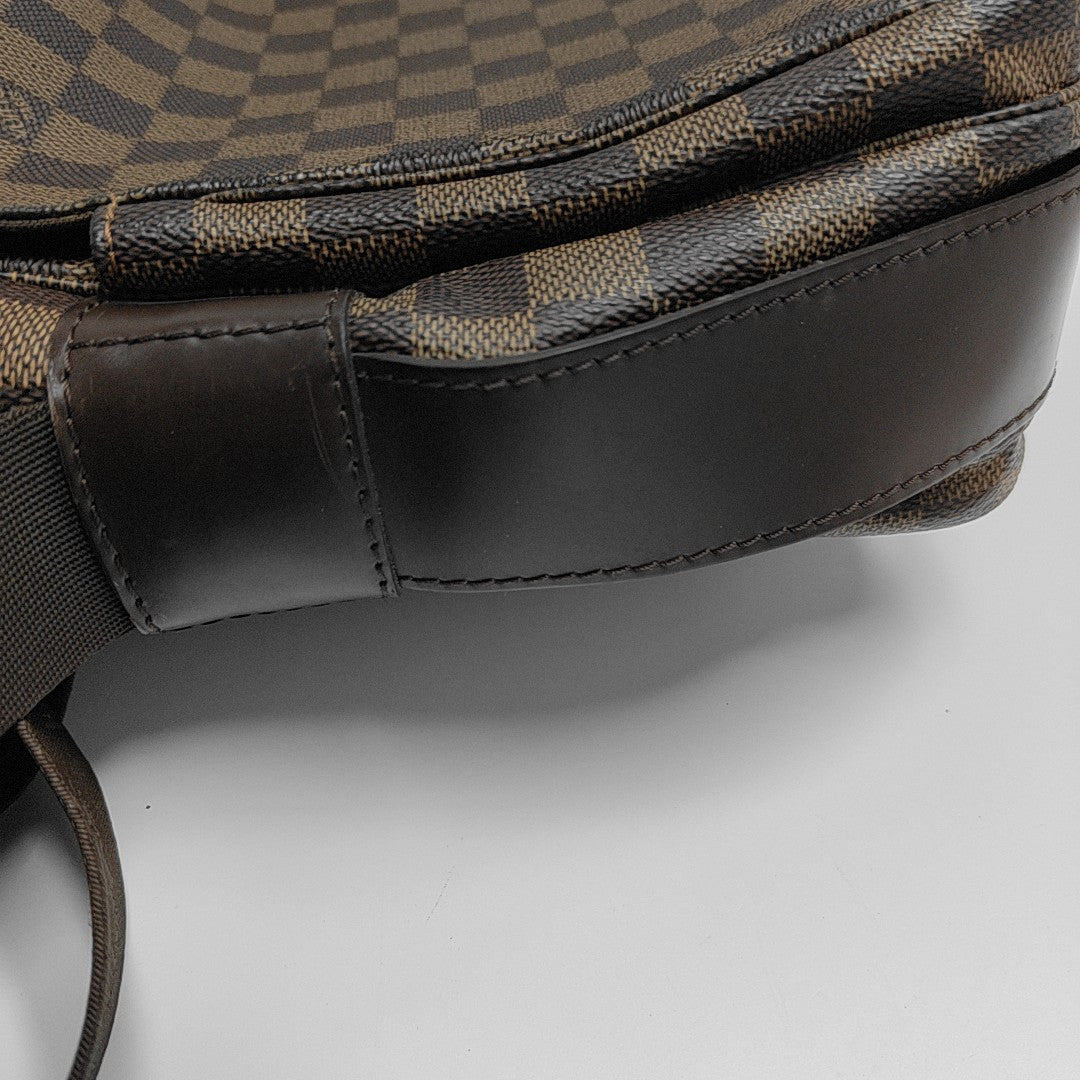 NAVIGLIO Damier Ebene Coated Canvas Brown