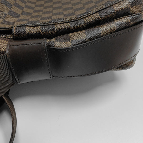 NAVIGLIO Damier Ebene Coated Canvas Brown