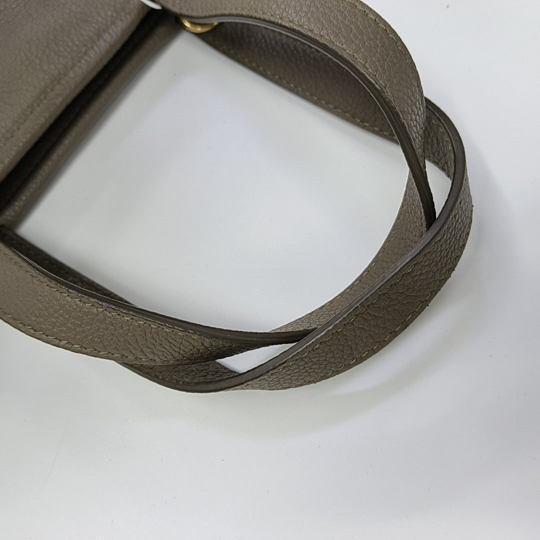 Calfskin Shoulder Bag Gray