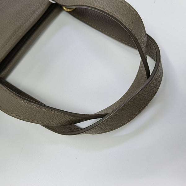 Calfskin Shoulder Bag Gray