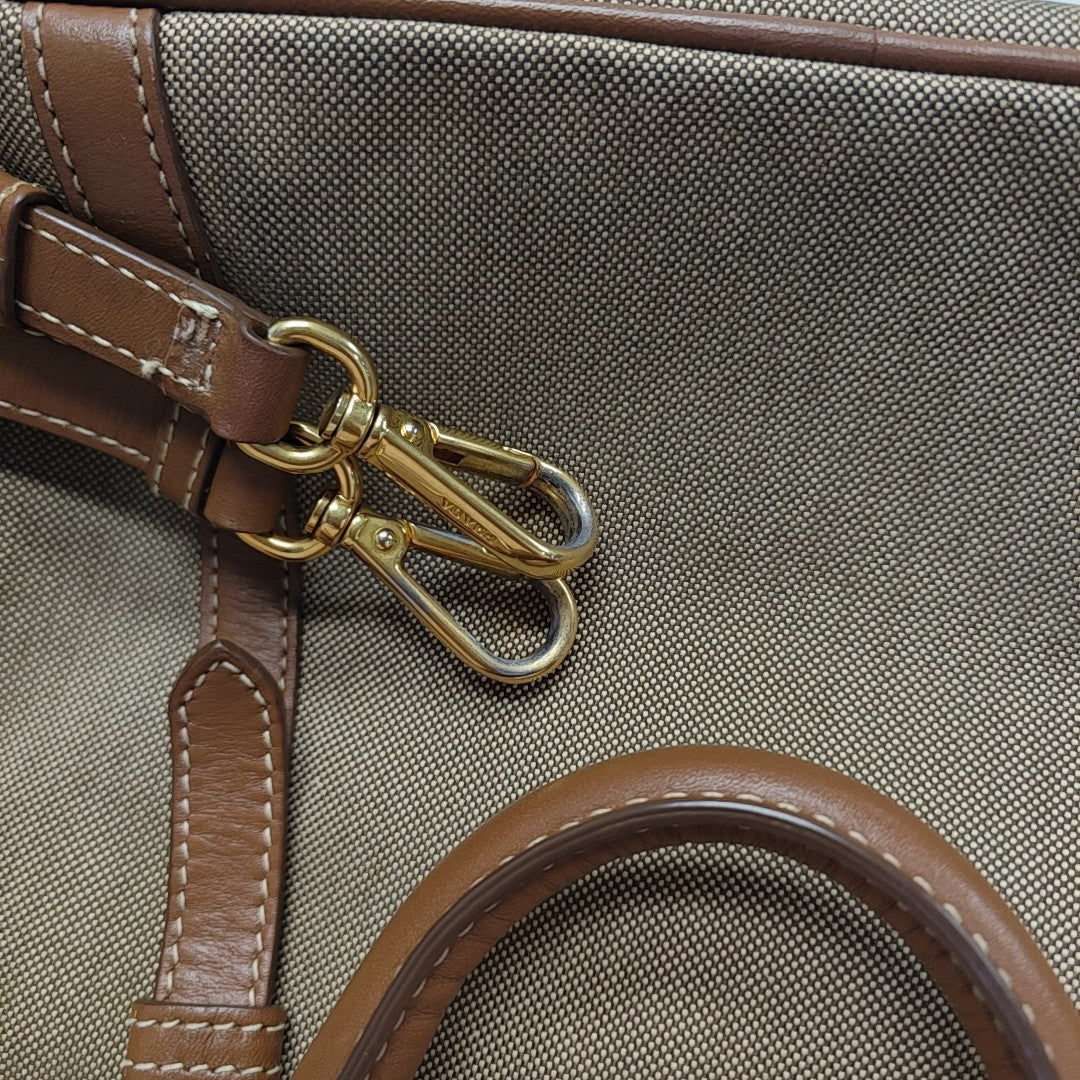 Fabric Tote Bag Brown