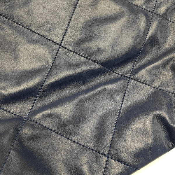 CHANEL 22 Small Quilted Calfskin Blue