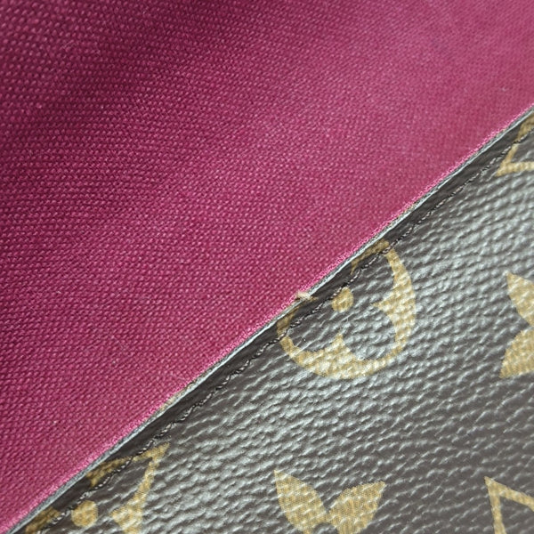 FÉLICIE Monogram Coated Canvas Brown