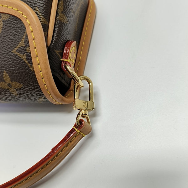 DIANE Nano Monogram Coated Canvas Brown