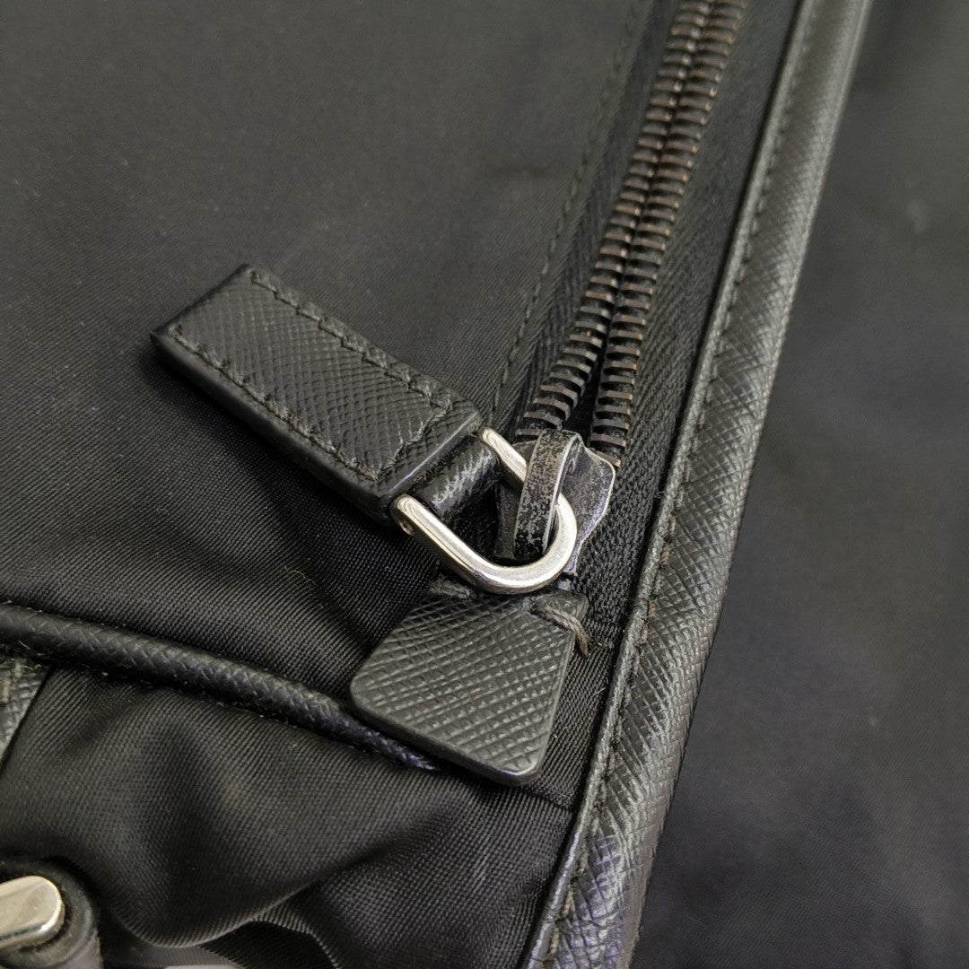 Nylon Shoulder Bag Black