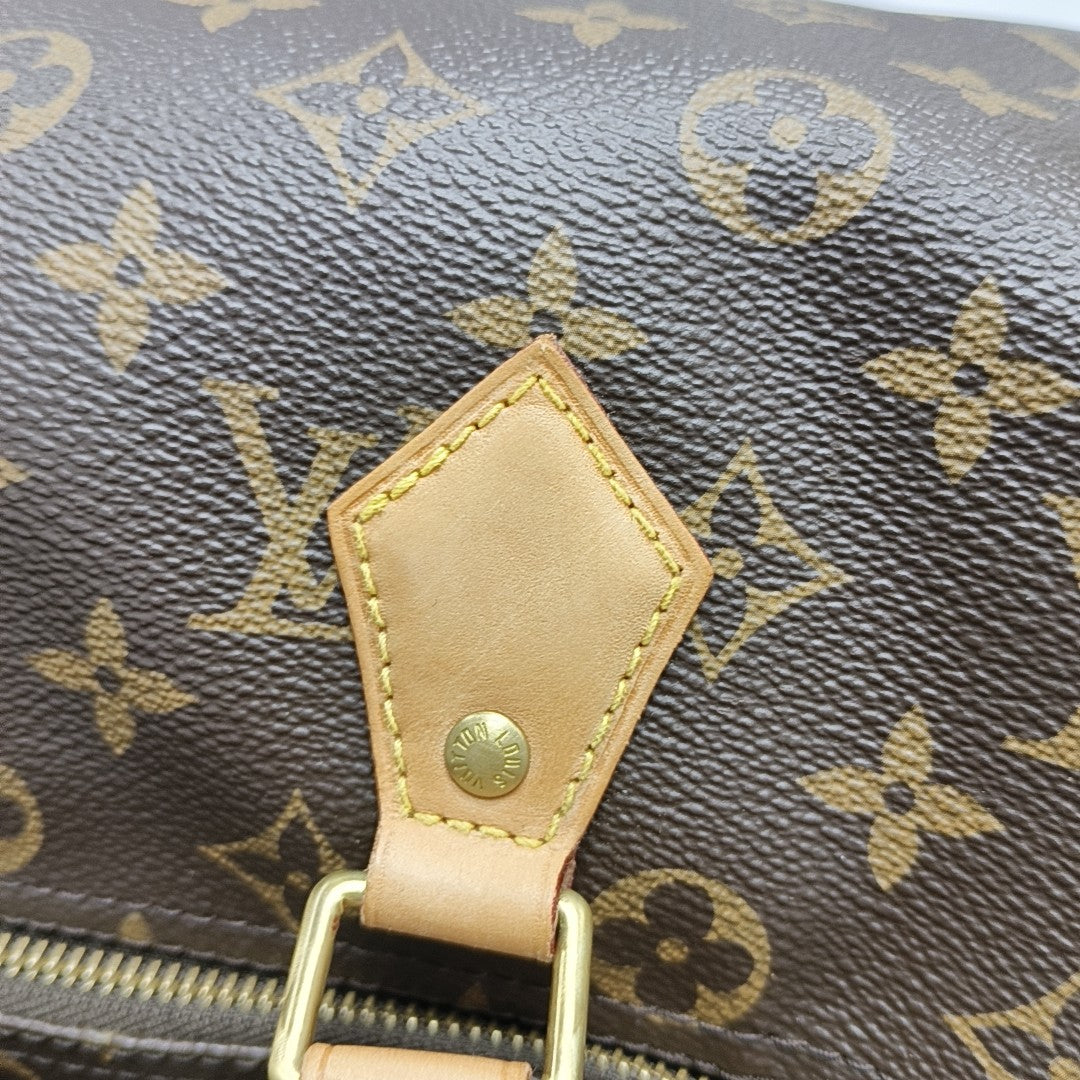 SPEEDY 30 Monogram Coated Canvas Brown