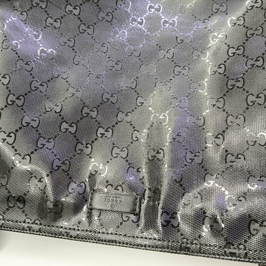 GG Imprime Monogram Coated Canvas Black