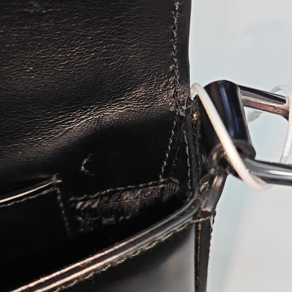 Calfskin Shoulder Bag Black