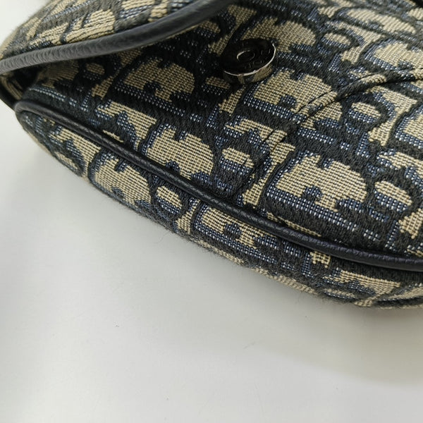 Saddle Mini Oblique Canvas Blue