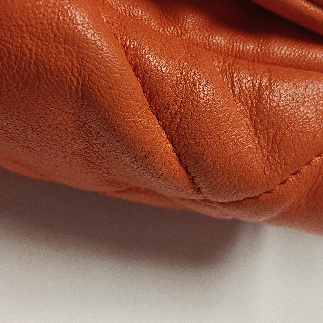 CHANEL 19 Small Quilted Lambskin Orange