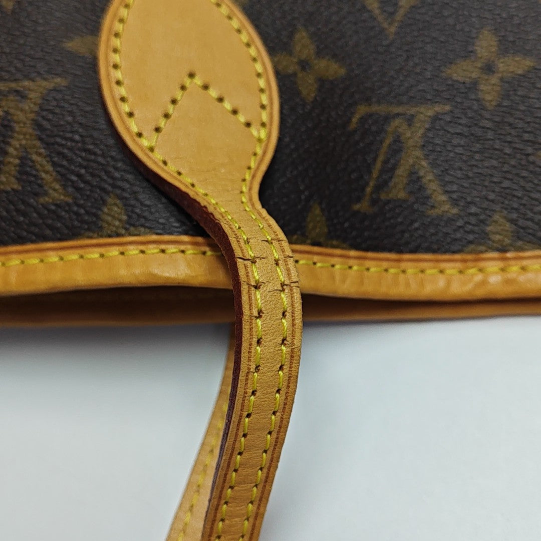 NEVERFULL MM Monogram Coated Canvas Brown