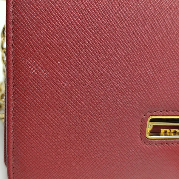 Saffiano Calfskin Crossbody Bag Red