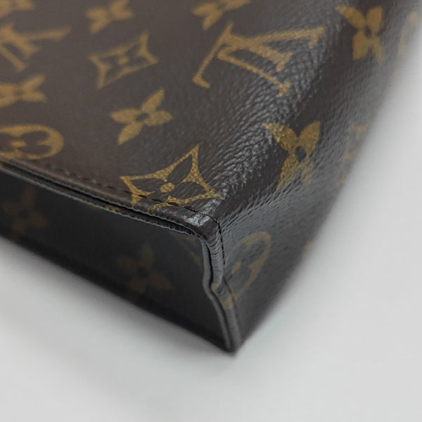 TOILET POCKET 26 Monogram Coated Canvas Brown
