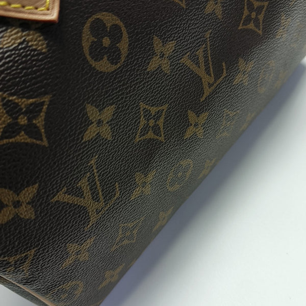 SPEEDY 25 Monogram Coated Canvas Brown