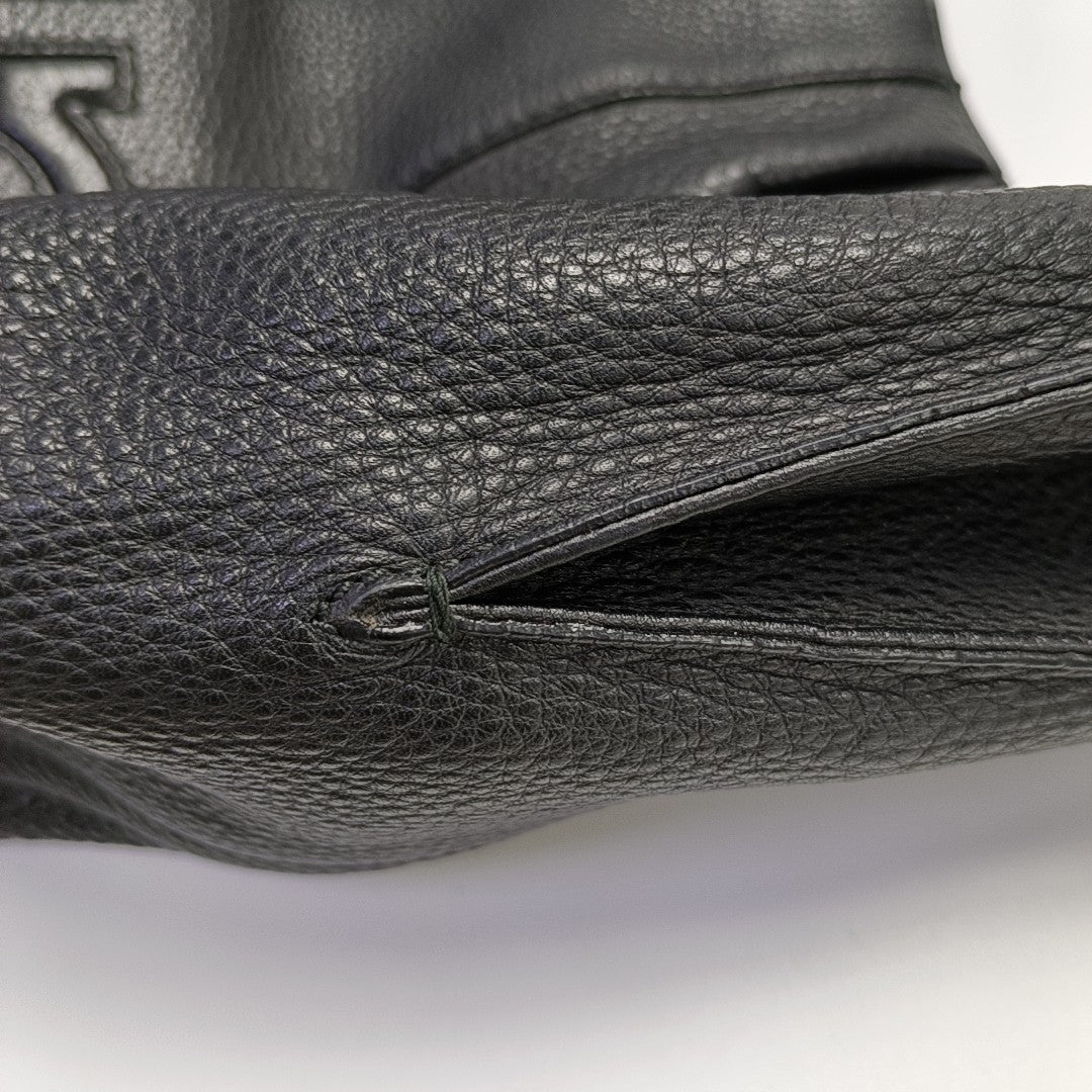 Gancini Quilted Calfskin Black